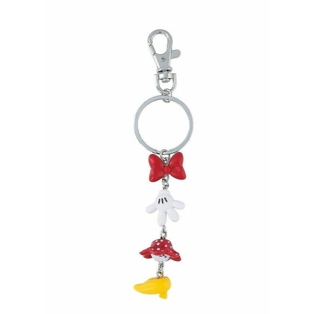 Disney Parks Minnie Mouse Keychain Dangle Bow Glove Body Shoe Parts NWT - Picture 2 of 2